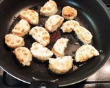 柚子胡椒れんこんと鶏ひき肉のハサミ焼き作り方5写真
