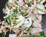 鉄板でカリカリチーズ舞茸トースト作り方3写真