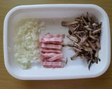 ごぼうとベーコンのミルクスープ作り方1写真