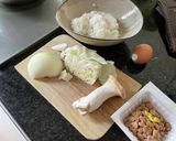 納豆キャベツチャーハン作り方1写真