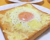 時短ワザ♫目玉焼きチーズトースト作り方8写真