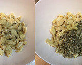 油揚げとキャベツと雑穀の鱈ふりかけ和え作り方1写真