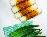 お手軽オクラと竹輪炒め作り方1写真