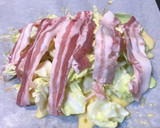 たこ焼き粉　併用のパリパリ　お好み焼き作り方7写真
