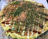 たこ焼き粉　併用のパリパリ　お好み焼き作り方8写真
