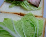 白菜と挟む味噌味ビーフサンド作り方8写真