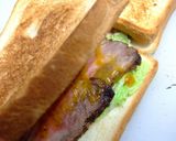 白菜と挟む味噌味ビーフサンド作り方10写真