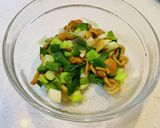 【低カロリー】山芋のナメコとわけぎあん作り方4写真