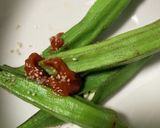 超簡単　辛オクラ作り方1写真