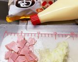 サラスパ　スパサラ　ハムと玉ねぎだけで旨作り方1写真