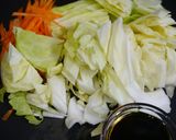 簡単！醤油焼きそば　ごま風味作り方2写真