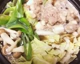 鶏挽き肉はんぺんのつくねで腸活さっぱり鍋作り方5写真