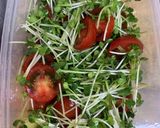 ミニトマトとカイワレの常備菜作り方1写真