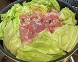 キャベツと塩麹豚の蒸し煮作り方3写真