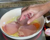 簡単♡ハムが上のハムエッグ作り方2写真