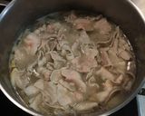 豚バラ肉と舞茸と牛蒡の梅肉煮作り方3写真