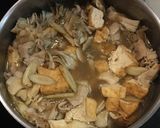 豚バラ肉と舞茸と牛蒡の梅肉煮作り方7写真