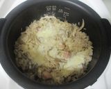 チーズとろ～り！舞茸とベーコンの炊込ご飯作り方5写真