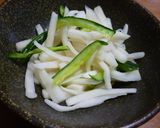 簡単～大根と葉っぱのあっさり漬け作り方5写真