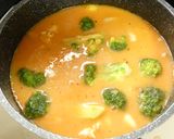 鶏肉とじゃが芋の具だくさんビスク風スープ作り方4写真