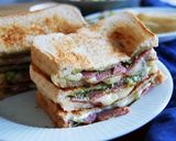 ルッコラソースのホットサンド作り方6写真