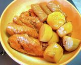 おばあちゃんの味　旬の里芋と手羽の煮物作り方18写真