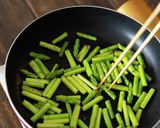 妊婦飯♪アスパラのおひたし作り方1写真