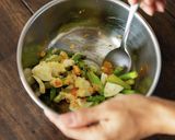 妊婦飯♪アスパラおひたしの卵和えサラダ作り方1写真