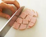 妊婦飯♪アスパラチャーハン作り方1写真