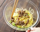 妊婦飯♪しぐれ煮の和風スパゲッティ作り方2写真