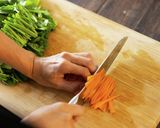 妊婦飯♪ほうれん草のナムル作り方1写真