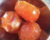 柿ゼリー♪お砂糖無しで干し柿の味♡作り方2写真