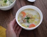 ウィンナーと白菜のちゃんぽん風スープ作り方3写真