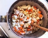 もっちり♪いも団子とたっぷり野菜汁作り方2写真