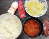 【病院】ちりめんときゃべつ炒め【朝食】作り方4写真