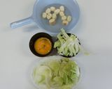 白菜とお麩の卵とじ作り方1写真