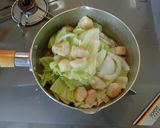 白菜とお麩の卵とじ作り方5写真