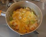 白菜とお麩の卵とじ作り方6写真