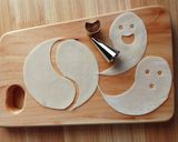 ハロウィンデコ♪ぱりぱりおばけ作り方1写真