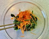 ほうれん草と人参の胡麻味噌和え作り方6写真