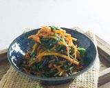 ほうれん草と人参の胡麻味噌和え作り方7写真