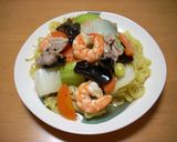 しょうがでほかほか　海老あんかけ焼きそば作り方10写真