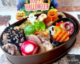 神無月18日 煮豚 ハロウィン弁当作り方6写真