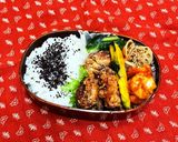 唐揚げとエビチリ弁当作り方5写真
