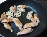 手羽中とナスとレンコンのてり煮作り方2写真