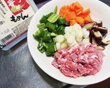 白い麻婆豆腐万願寺とうがらし入り作り方2写真