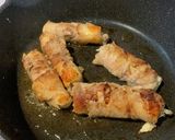 ちくわのロール巻き　お好み焼き風作り方7写真