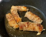 ちくわのロール巻き　お好み焼き風作り方7写真