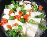 白い麻婆豆腐万願寺とうがらし入り作り方5写真