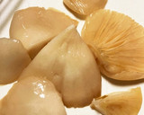 むきたけと小松菜と鶏肉の中華風炒め作り方1写真